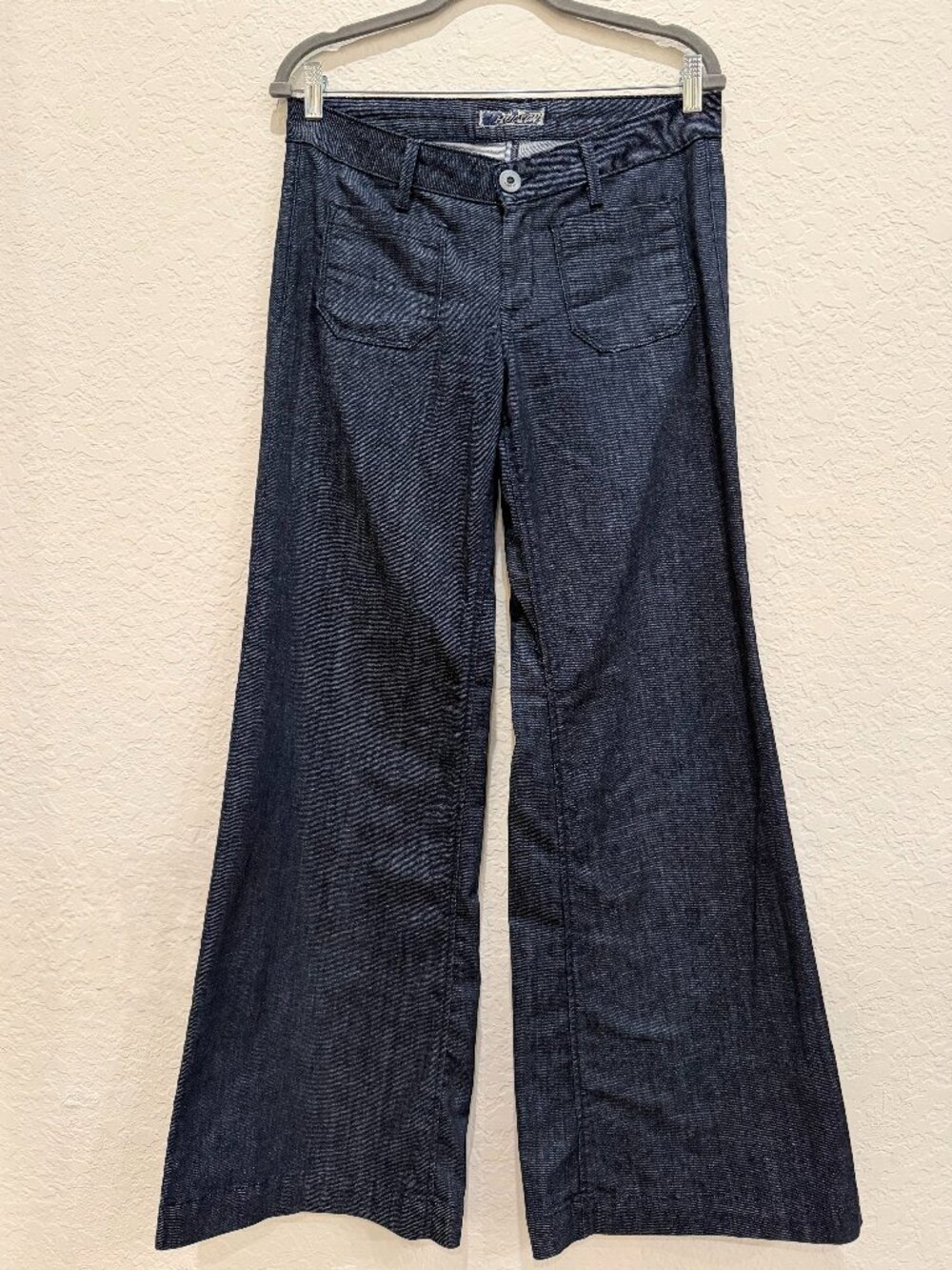 Hudson Dark Wash Wide Leg Trouser Jeans W29 Dark Blue Indigo Flare Y2K